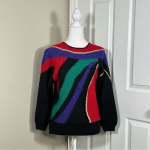 Vintage KORET multicolor Wool blend Sweater size small